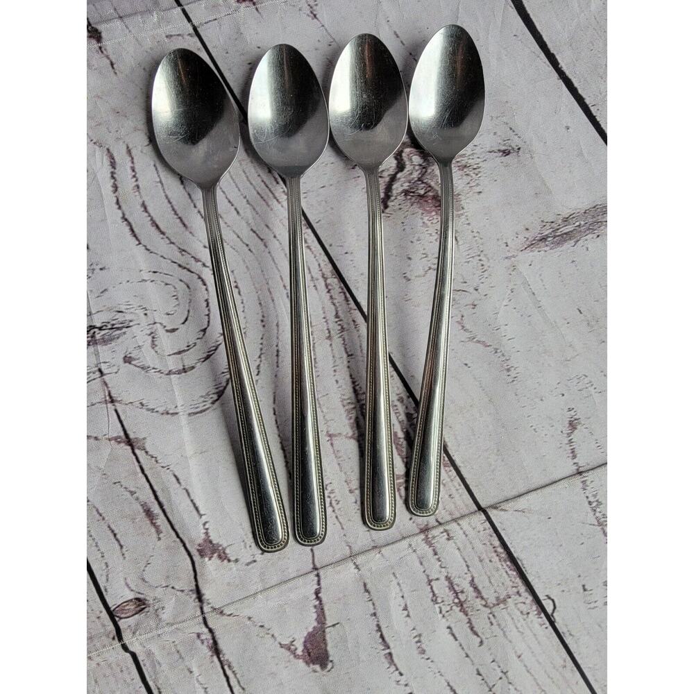 Walco stainless long ice cream spoon made in Japan set of 4